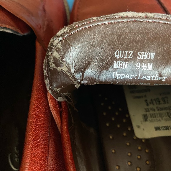 Kenneth Cole red leather loafers main image 5